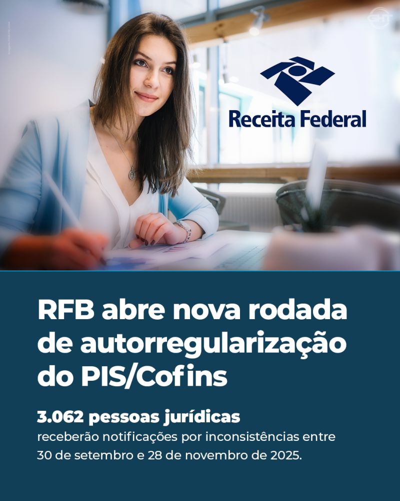 RFB abre nova rodada para autorregularização do PINS/Cofins