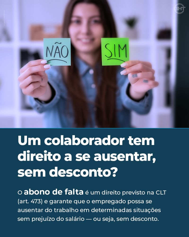 CLT- Ausência sem desconto