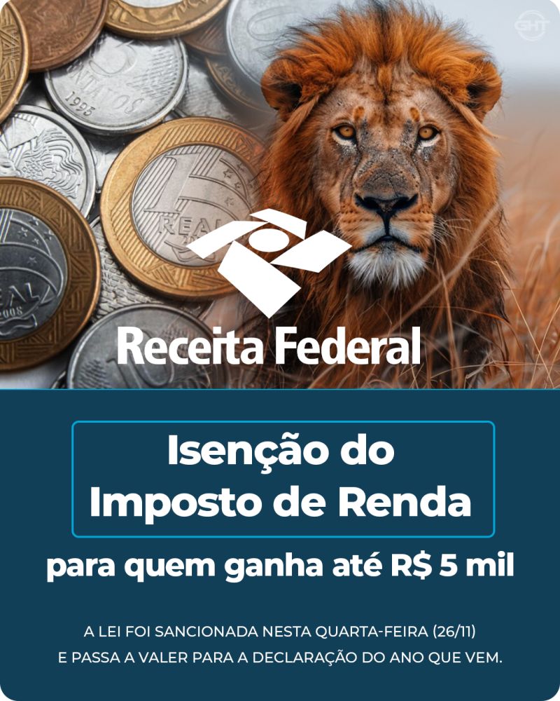 Isencao de IR para quem ganha até R$5 mil